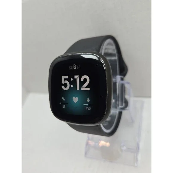 Fitbit Versa 3 FB511 Smartwatch GPS Heart Rate SpO2 Activity Tracker W/ Charger